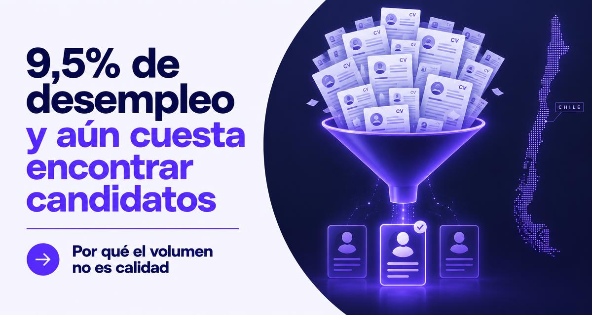 Imagen de portada del artículo: Chile tiene 9,5% de desempleo: ¿por qué sigue siendo difícil encontrar buenos candidatos?